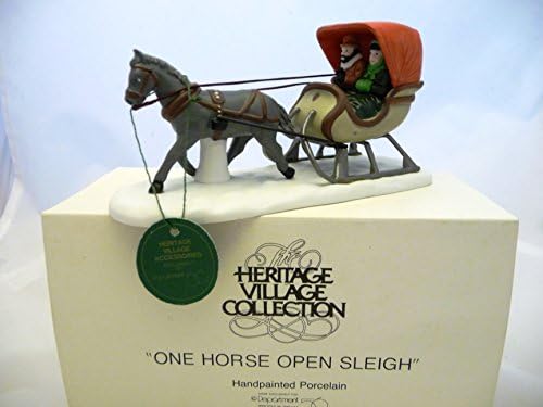Heritage Village Collection: "One Horse Open Sleigh" by Department 56