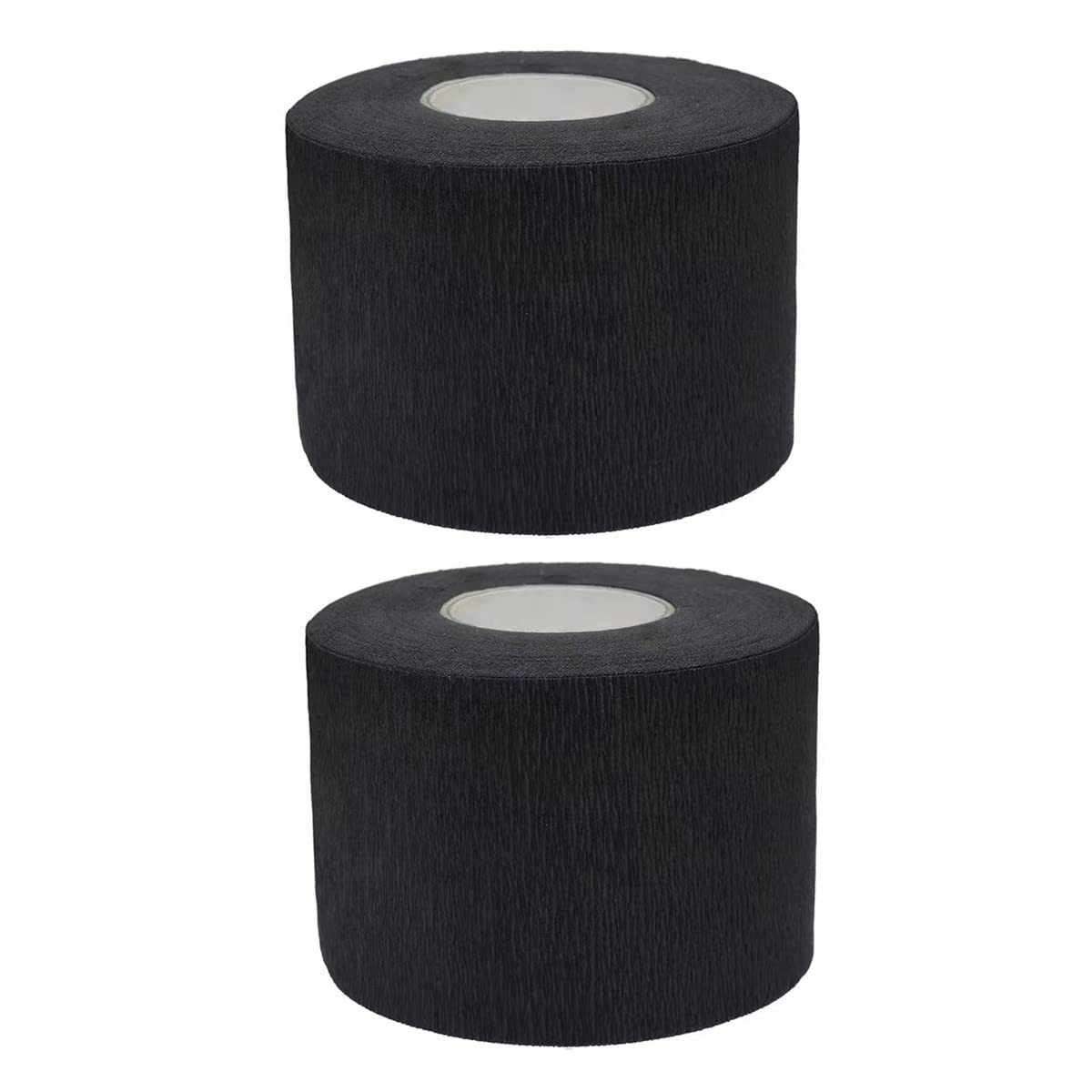 2 PCS Disposable Barber Neck Strips Waterproof Neck Paper Tissue Roll for Salon Haircutting Styling Coloring Black