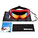 MIGAGA UV Protection Ski Goggles Adjustable Portable Motorcycle Bicycle Goggles Dustproof Scratch-Resistant CS Army Tactical Military Goggles Windproof Snowmobile Eyewear Outdoor Riding Glasses (Red)