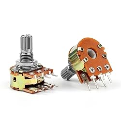 ELCOKITEX 10Pcs 1K Linear Taper Rotary Audio B Type