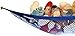 Stuffed Animal Hammock – Toy Hammock – Stuffed Animal Net to Hang on Bedroom Wall – Teddy Bear Hanging Net – Stuffie Storage by Kidde Time (Blue)