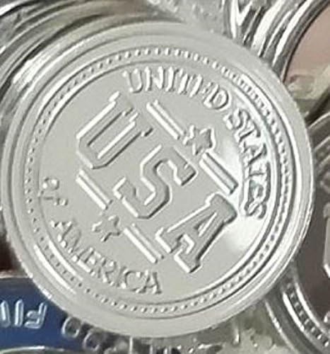 1 Gram .999 Fine Silver Round Pure Miniature Art USA MINI COIN Design