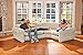 Intex Inflatable Corner Couch Sectional + Queen Size Pull-Out Futon Sofa Bed