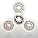 SpinX Fidget Spinner, Ultra Strong Hybrid Ceramic Bearings, White Fidget Toy For Stress and Anxiety Relief and to better Focus at Work - NON 3D Printing
