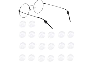 OPUGIT Silicone Eyeglasses Temple Grips, Mini Round Eyewear Retainer, Anti-Slip Glasses Retainer, Frame Grips for Spectacle, Sunglasses, Glasses, Eyewear, 10 Pairs, Clear