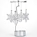 Bits and Pieces - 5 Inch Rotating Snowflake Tealight Candle Holder - Spinning Scandinavian Design Tea Light