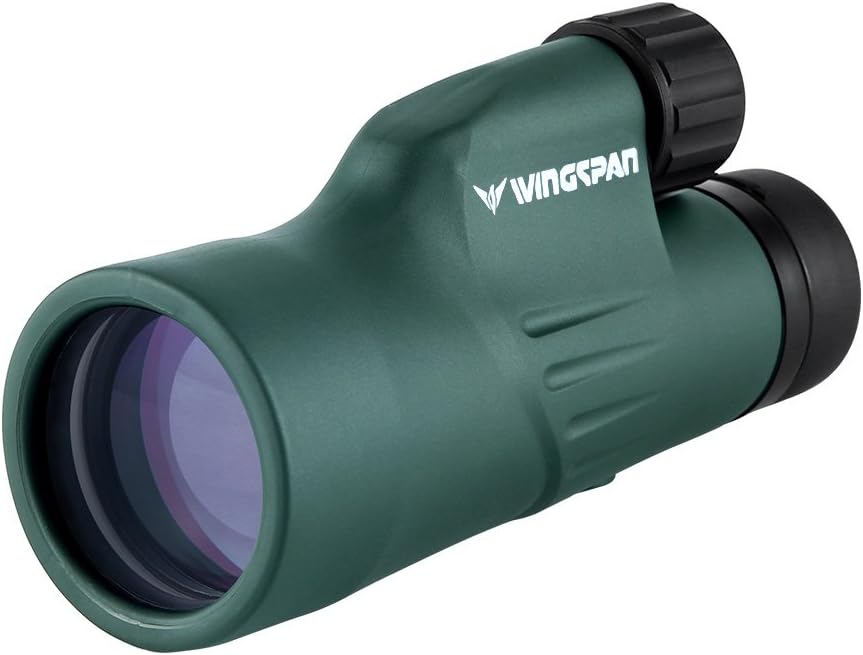 Wingspan Optics Nature 10X50 Wide View Monocular. for The Brightest and Clearest Views. for Bird Watching and Wildlife. Single Hand Focus. Waterproof, Fogproof. Formerly Polaris Optics.
