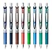 Pentel EnerGel RTX Retractable Liquid Gel Pen, (0.7mm) Metal Tip, Medium Line, assorted 2 Ink, 8-Pk (BL77BP8M2)