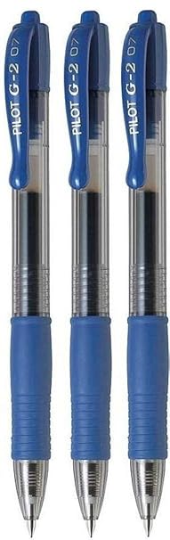 Pilot G2 07 blau fein einziehbar gel Tintenstift Kugelschreiber 0.7mm spitze Spitze 0.39MM Linienbreite nachfüllbar BL-G2-7 (