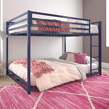 Amazon.com: Litera doble sobre cama doble, estructura de ...