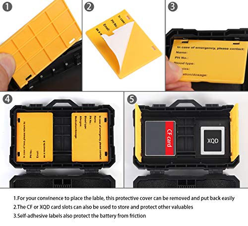 16 slots SD TF CF XQD Memory Card protection box, Nikon Canon GoPro Camera Battery Storage Case with Carabiner, TF card Reader, SD Adapter, Media management, Waterproof & Shockproof, photos & video - Thumbnail 6