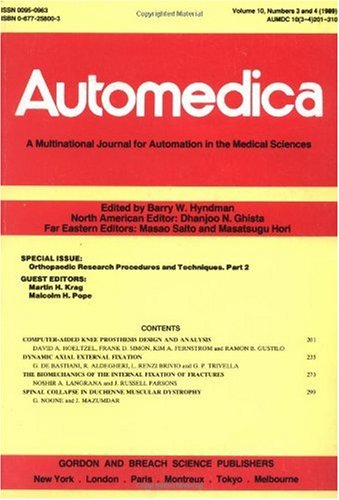 Orthopedic Research Proc Tech ("Automedica") (Pt. 2)