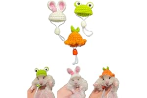 Nopikku 3Pcs Tiny Top Hats for Small Animals Like Hamsters Rats Snakes Lizards Guinea Pigs Clothes Costume Accessories for Holiday Party