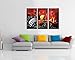 Noah Art-Modern Music Wall Art, 100% Hand Painted Musical Instruments Contemporary Abstract Oil Paintings On Canvas, 3 Panel Framed Inspirational Wall Art for Kids Room Wall Decor, 12x16inch x 3 Pcs