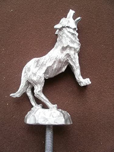 Amazon.com: Rare Howling Wolf, Coyote, Car Hood Ornament : Handmade