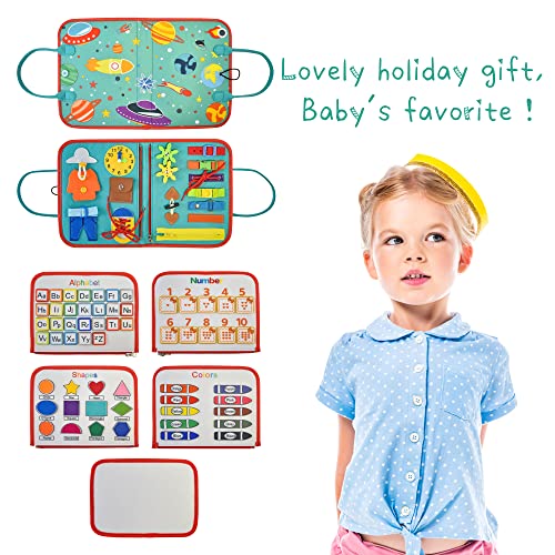 Busy Board Montessori Toy for 14 YearOld Toddlers Sensory Activity