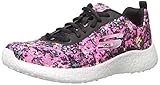 Skechers Sport Women's Burst Illuminations Fashion Sneaker, Black/Multi, 10 M US
