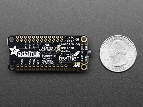 Adafruit (PID 3357) Music Maker FeatherWing - MP3 OGG WAV MIDI Synth Player