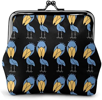 がま口財布 ハシビロコウ 二匹 コインケース 小銭入れ ミニ財布 お札入れ レディース がま口 3 3寸丸形