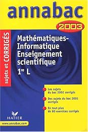 Mathématiques-informatique, 1re L
