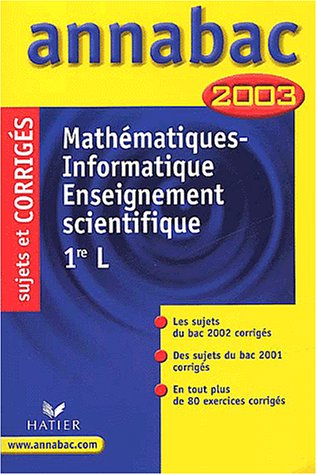 Mathématiques-informatique, 1re L