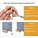 Amzonbasics Earrings Back - Earring Lifts Adjustable Earring Lifters for Droopy Ears, Bad Piercings, Heavy Earrings, Stretched Lobes (2 Pairs 925 Sterling Silver)