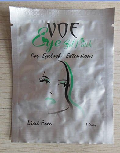 VOE Eyelash Pad Gel Patch Lint Free Lashes Extension Eye Mask Tools (200 pairs Green)