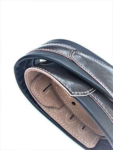 Legato Guitar Strap 3 Inches Wide Double Padded Soft Leather - Thumbnail 2