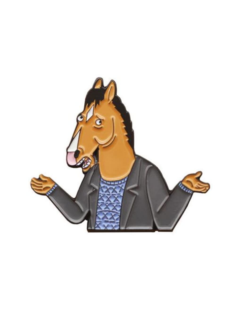 BoJack Cartoon Brooch Hard Enamel Pins Women Men Lapel Badges Backpack Collar Fashion Jewelry Gifts For Kids Friend Accessories