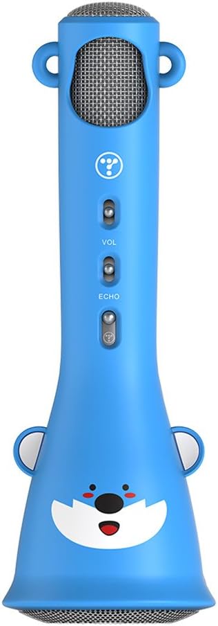 TOSING X3 Wireless Karaoke Microphone for Kids, Top Birthday Gifts for Girls 2019, Best Present Toys for Kids Girls 4 5 6 7 8 9 Years Old, for 10 11 12 Yrs Teenager, Bluetooth Karaoke Machine (Blue)