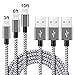 Lightning Cable 3Pack 3FT 6FT 10FT KINGBACK Nylon Braided 8 Pin Charging Cables USB Charger Cord for iPhone 7/7 Plus/6/6s/6 Plus/6s Plus/5/5c/5s/SE,iPad iPod Nano iPod Touch