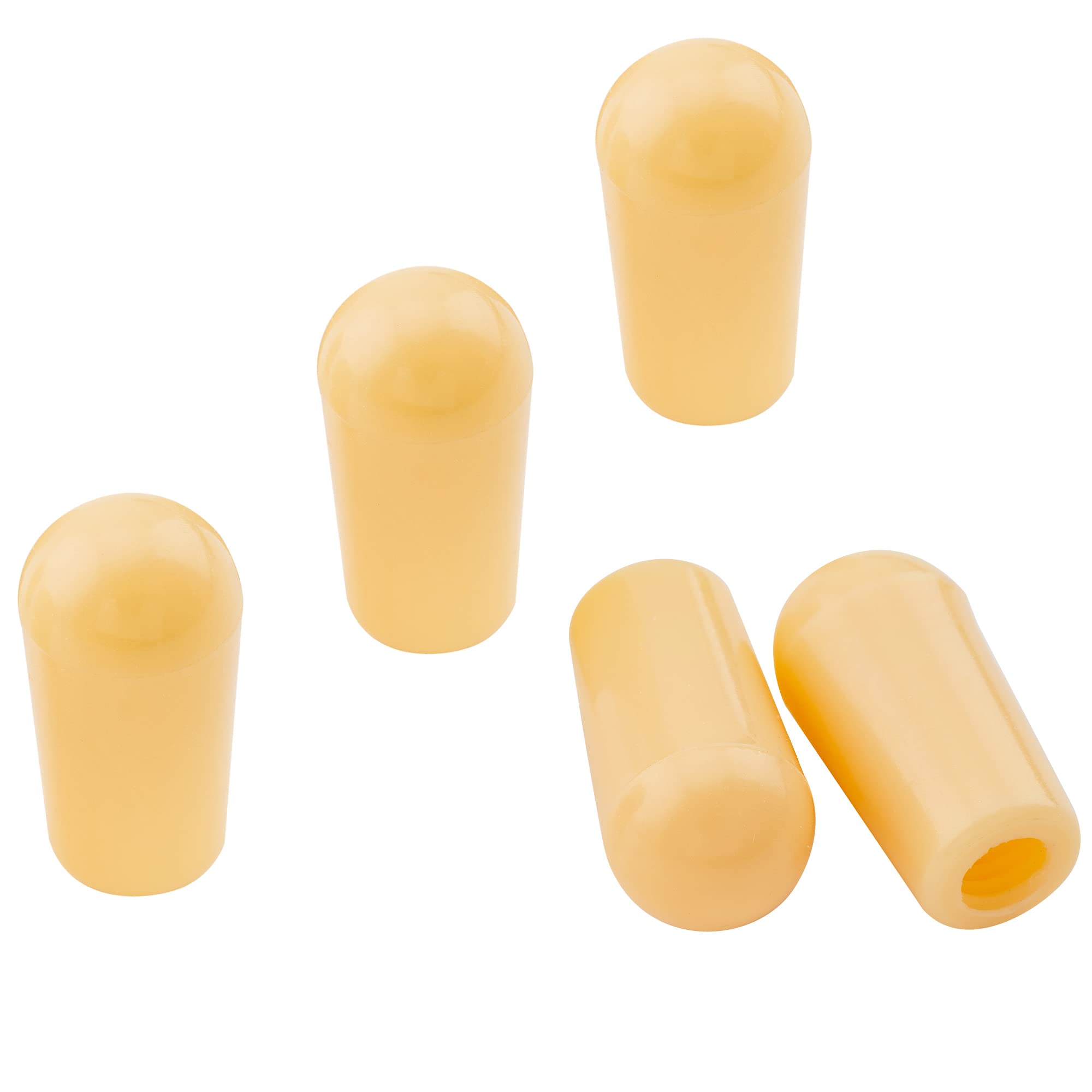 Musiclily Basic Metric 4mm Guitar 3 Way Toggle Switch Tips LP Switch Caps Knobs for Epiphone Les Paul SG Electric Guitar Replacement, Cream (Set of 5) — image 1