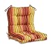 Greendale Home Fashions Outdoor Seat/Back Chair Cushion, Kinnabari