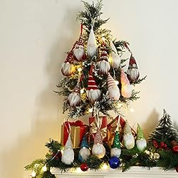 Hanging Plush Gnomes Christmas Ornaments Set , Home