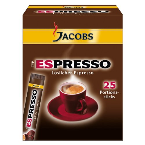 Jacobs Instant Espresso Coffee Sticks 25 Single Servings Buy Online