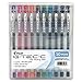 G-Tec-C Ultra Gel Ink Stick Pen, Assorted Ink.4mm, 10/pack