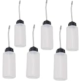 TableRe 6 Pack Sewing Machine Oil Dispenser Oiler with Long Angled Spout, Extended Spout Oil Bottle, 120ml