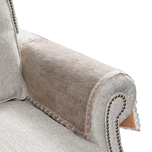 Photo 1 of MINJIATEX Couch arm Covers,Non-Slip lace Sofa arm Cover Set of 2 Washable Sofa armrests Covers for Living Room Recliner Chair arm Cover Protectors for Leather Sofa armrest slipcover