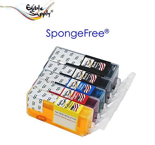 Edible Supply Sponge Free Edible Ink Cartridges Combo Set for Canon PIXMA iP3600 iP4600 iP4700 MP560 MP620 MP640 MX860 MX870