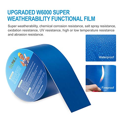 SUNLL Butyl Tape 2 Inch X 16 Ft - Waterproof Seal Tape For RV, Boat, Roof, Window Repair (Blue)