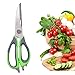 Premium Multifunction Kitchen Scissors Heavy Duty and Ultra Sharp Stainless Steel Blades Kitchen Shears with 100% Satisfaction & Money Back Guarantee by Wellehomi
