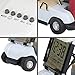 10L0L Mini Golf Cart Alarm Clock LCD Display Calendar Golf Gifts for Men Fans Golfers Superior Race Souvenir Novelty(White)