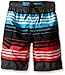 Kanu Surf Big Boys Specter Quick Dry Beach Swim Trunk, Halo Black/Red, Large (14/16)
