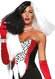 Two Tone Diva Disco Wig Costume Accessory