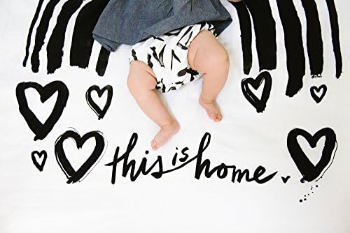 Baby Jives Organic Cotton Luxe Swaddle Blanket Tapestry - Rainbow