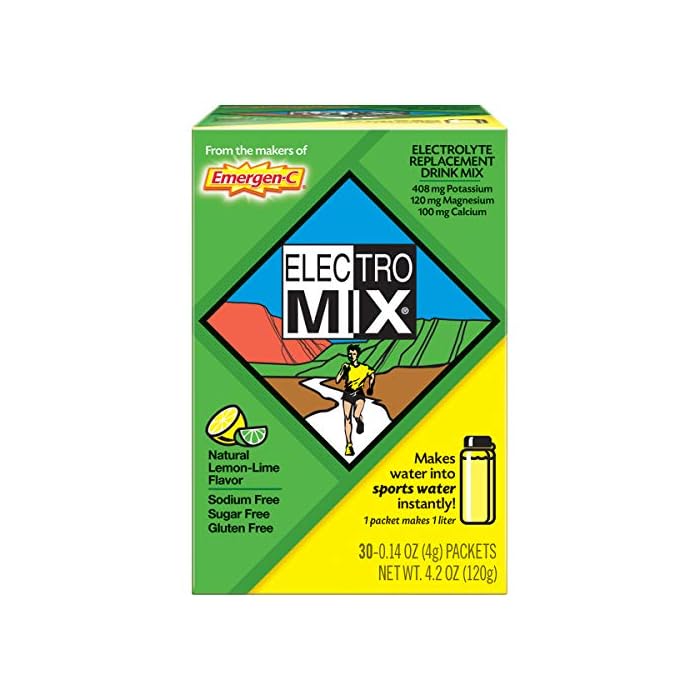 ElectroMix Electrolyte Replacement (Natural Lemon-Lime Flavor, 30-Count 0.14 oz. Packets)