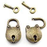 SDTC Tech 2pcs Mini Antique Padlock Retro Vintage