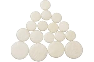 17pcs Clarinet Pads Bb Key Ivory