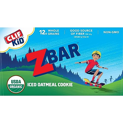 ZBAR – ICED OATMEAL COOKIE – SOFT-BAKED ENERGY SNACK BARS – NON-GMO – 12G WHOLE GRAINS – USDA ORGANIC GRANOLA BARS (18 PACK)