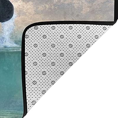 Lzhengsi Super Soft Modern Carpet Killer Whale Print Area Rug Living Room Carpet Bedroom Rug Yoga Mat Easy to Clean for… 51Z2iPMJVHS